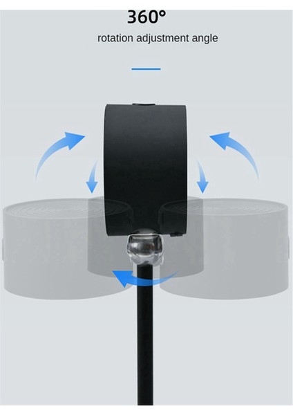 USB Şarjlı Masa Lambası Okuma Lambası Başucu Lambası Çevre Lambası Manyetik Taşınabilir Göz Koruma Lambası - Beyaz (Yurt Dışından)
