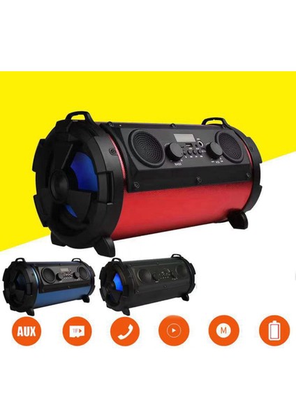 Çok Fonksiyonlu Bluetooth Dış Mekan Taşınabilir Hoparlör 30W Yüksek Güçlü Subwoofer Dış Mekan Partileri Için Uygun Mavi (Yurt Dışından)