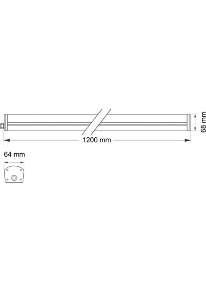 40 Watt 120 cm Etanj IP65 Polikarbon Beyaz Işık fiyatları