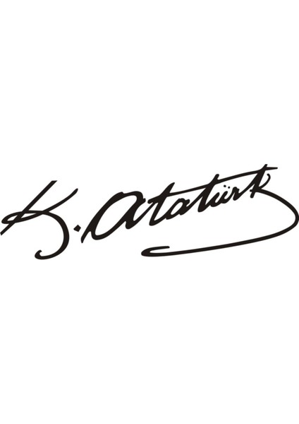 Atatürk Imza Oto Sticker, 001