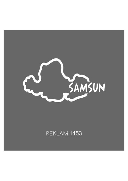 Samsun Il Sınırı Oto Sticker Oto Sticker 14*7 cm 001