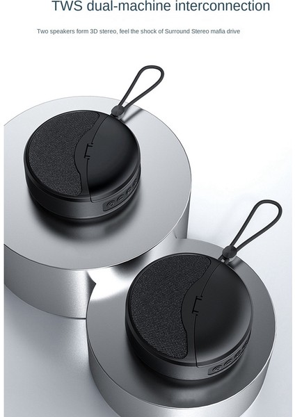 Mini Kablosuz Bluetooth Hoparlör 2'si 1 Arada Kulaklık Tws Subwoofer Stereo Eller Serbest Çok Fonksiyonlu / Tf Kart / Fm (Kırmızı) (Yurt Dışından) indirimleri