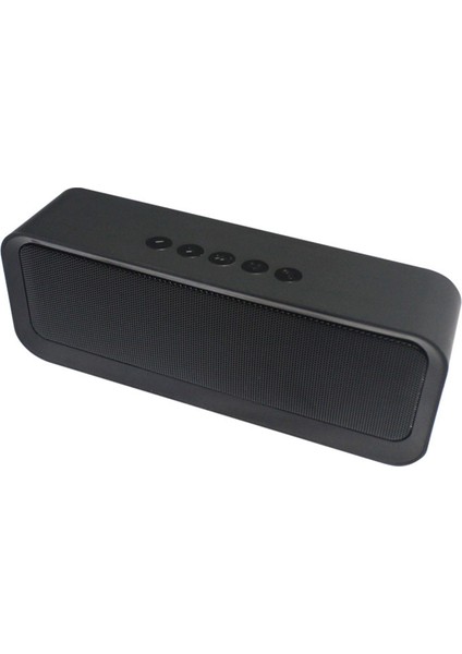 Bluetooth Hoparlör Taşınabilir Kablosuz Ses Desteği USB Aux Tf Kart Eller Serbest Arama Dış Mekan Subwoofer (Siyah) (Yurt Dışından)