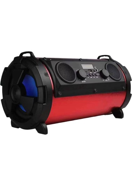 Çok Fonksiyonlu Bluetooth Dış Mekan Taşınabilir Hoparlör 30W Yüksek Güçlü Subwoofer Dış Mekan Partileri Için Uygun Kırmızı (Yurt Dışından)