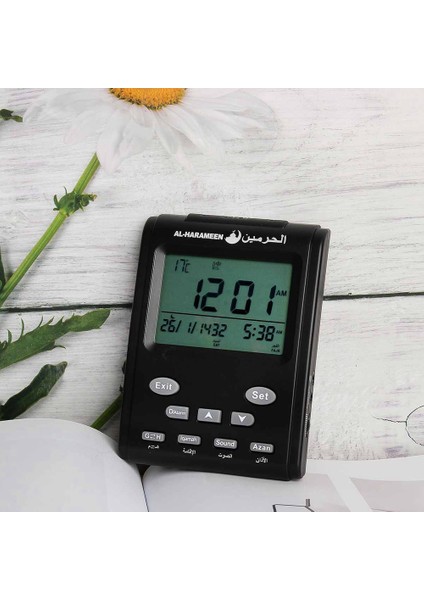Dijital Çalar Saat Cami Islam Müslüman Namaz Vakitleri Ezan Masa Masa Saati Takvim Alarm LCD Ekran Ev Dekorasyon (Yurt Dışından)