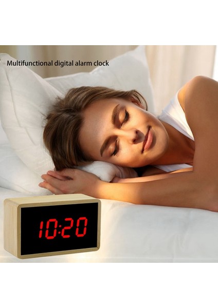 Çocuk Odası Için Akıllı Dijital Çalar Saat, Zaman Sesi Uyandırma ile LED Ekran Masa Saatleri 12/24H, Beyaz (Yurt Dışından) fiyatları