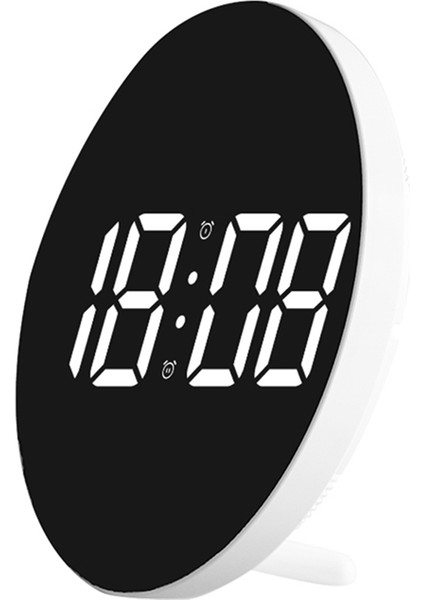 9 Inç LED Dijital Duvar Saati Uzaktan Kumanda Işık Sensörü Modu Kapanma Bellek Masa Saati Duvara Monte Çift Alarm Beyaz (Yurt Dışından)