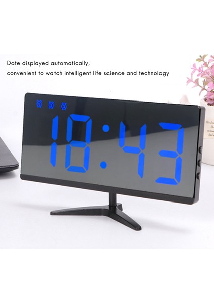 LED Dijital Çocuk Elektronik Çalar Saat Ayna Sıcaklık Saati Erteleme Fonksiyonlu Masa Saati Yeşil Işık (Yurt Dışından) modelleri