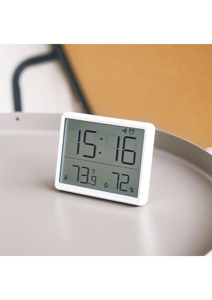Ev Ofis Bebek Odası Beyaz Için Saat Nem Monitörü Zamanlayıcı Alarmı ile Dijital Higrometre Termometre (Yurt Dışından) indirimleri