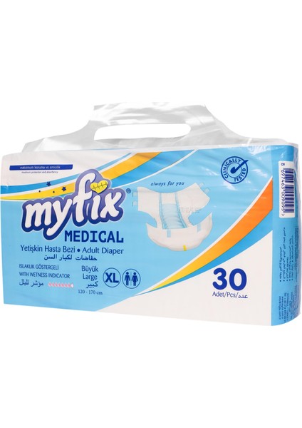 My Fix Yetişkin Hasta Bezi x Large 30 Adet