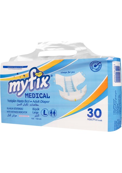 My Fix Yetişkin Hasta Bezi Large 30 Adet