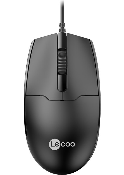 Lenovo Lecoo MS101 USB Kablolu 1200DPI 3 Tuşlu Optik Mouse Siyah