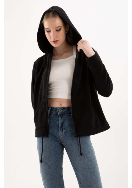 Kadın Fermuarlı Polar Sweat 23K0851K1 Siyah modelleri