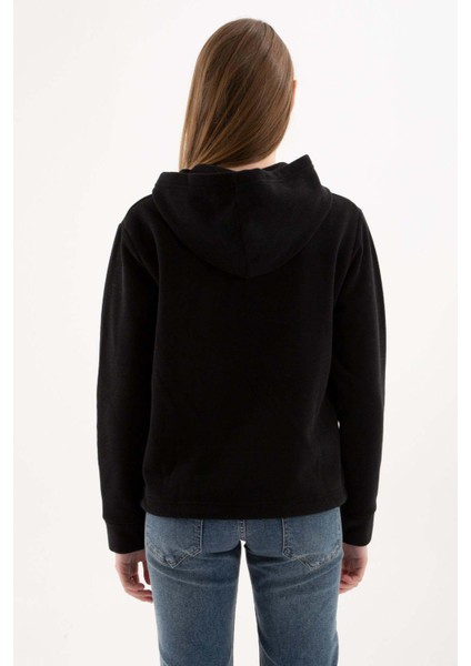 Kadın Fermuarlı Polar Sweat 23K0851K1 Siyah indirimleri