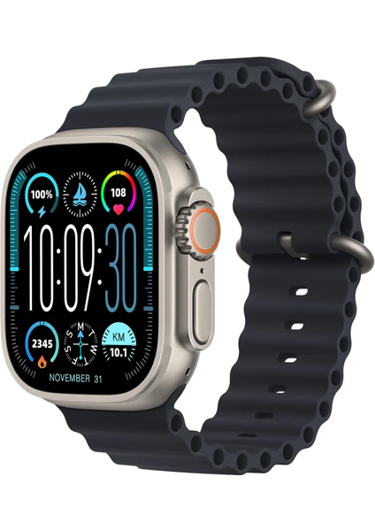 Wearfit Pro Hk8 Pro Max Ultra Watch 8 Ultra Series 2.12 Inç Amoled Ekran Bluetooth Nfc Siri Android Ios Uyumlu