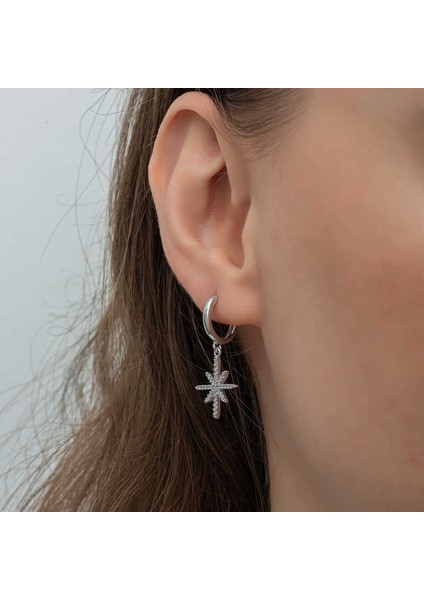Gümüş Sallantılı Kutup Yıldızı Kadın Küpe fiyatları