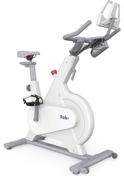 E1 Smart Spin Bike Kondisyon Bisikleti 100 Kademe Manyetik Sürüş Kontrol Sistemi