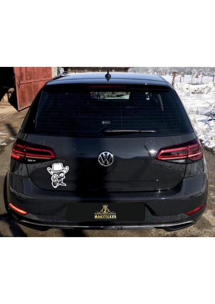 Silahlı İskelet Araç Sticker fiyatları