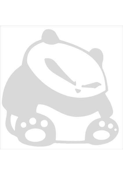 Mutsuz Panda Araç Sticker 20X20 cm modelleri