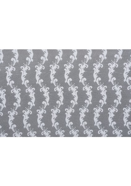 Kdk 1045 Desen Kırık Beyaz Renk Tek Kanat Hazır Dikilmiş Pileli Fon Perde 300*260 cm