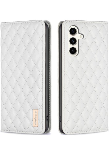 Samsung Galaxy S23 Fe Pu Deri Deri Flip Stand Cover Card Tutucu Telefon Kapağı (Yurt Dışından)