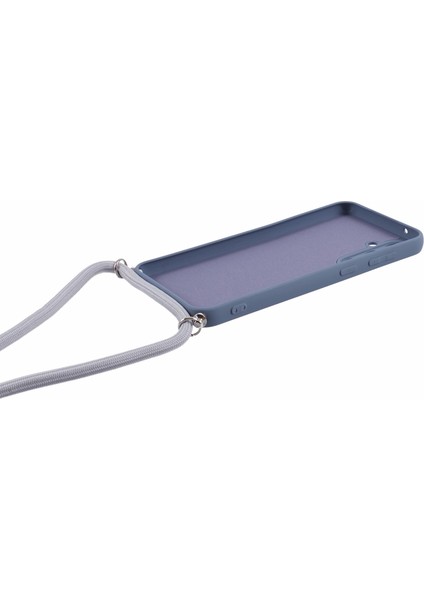Samsung Galaxy S23 Fe Kılıfsı Fıber Asıl Tpu Long Lanyard ile Arka Kapak (Yurt Dışından)