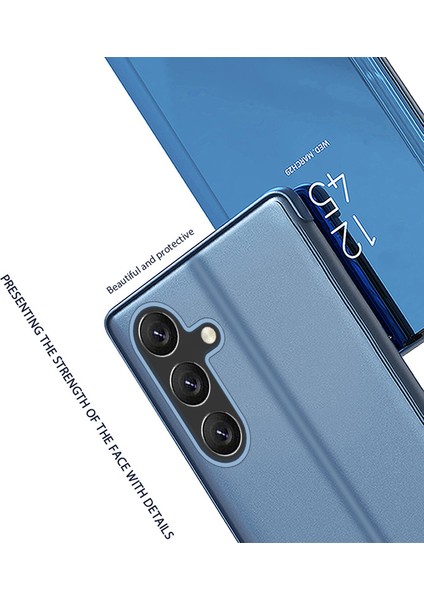 Samsung Galaxy A15 4g Kılıf Deri Telefon Kapağı Görünüm Penceresi (Yurt Dışından)