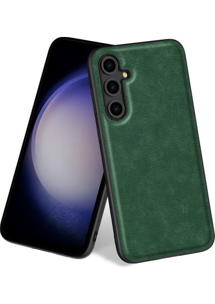 Samsung Galaxy S23 Fe Kılıfı Slim Fit Pu Deri+Tpu+Pc Kapak Retro Cep Telefonu Kabuğu (Yurt Dışından)