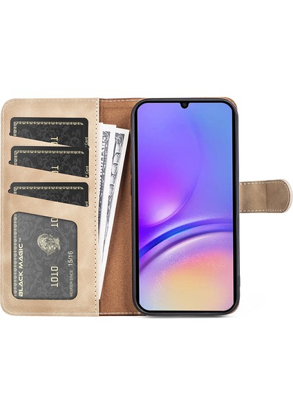 Samsung Galaxy A05 4g Kılıf Bırak Damalı Pu Deri Cüzdan Telefon Kapağı (Yurt Dışından) fiyatları