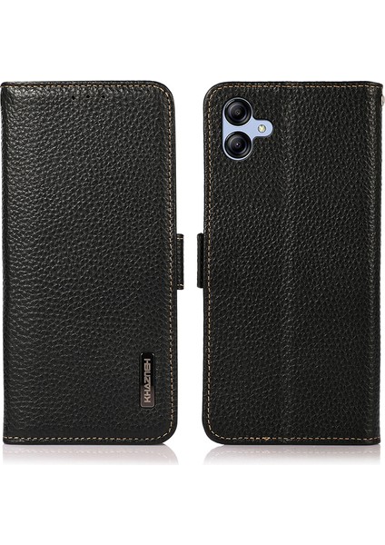 Samsung Galaxy A05 4g Telefon Kılıfı Cüzdan Stand Rfıd Engelleme Inek Deri Kapağı (Yurt Dışından)