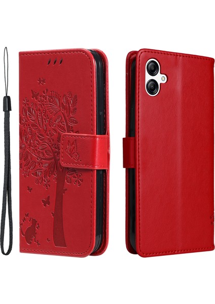 Samsung Galaxy A05 4g Stand Pu Deri Kapak Baskılı Telefon Kılıf Cüzdan (Yurt Dışından)
