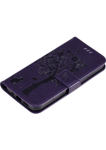 Samsung Galaxy A05 4g Stand Pu Deri Kapak Baskılı Telefon Kılıf Cüzdan (Yurt Dışından)