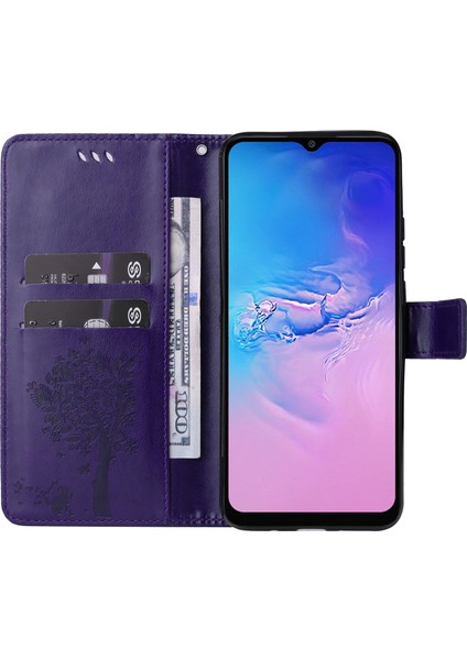 Samsung Galaxy A05 4g Stand Pu Deri Kapak Baskılı Telefon Kılıf Cüzdan (Yurt Dışından)