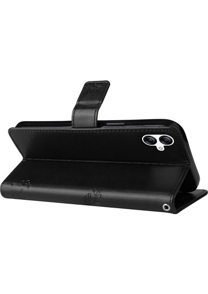 Samsung Galaxy A05 4g Stand Pu Deri Kapak Baskılı Telefon Kılıf Cüzdan (Yurt Dışından)