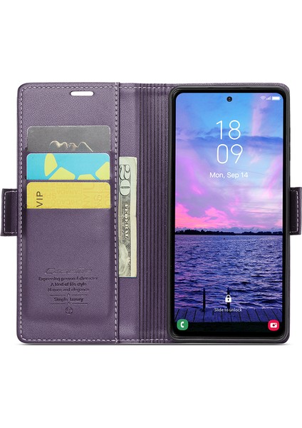Samsung Galaxy S23 Fe Kılıf Pu Deri Rfıd Engelleme Telefon Kapağı (Yurt Dışından) fiyatları