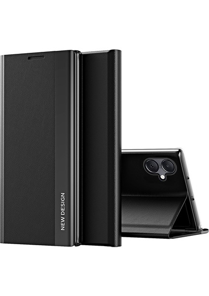 Samsung Galaxy A05 4g Kılıf Standı Deri Elektraplatma Telefon Kapağı (Yurt Dışından)