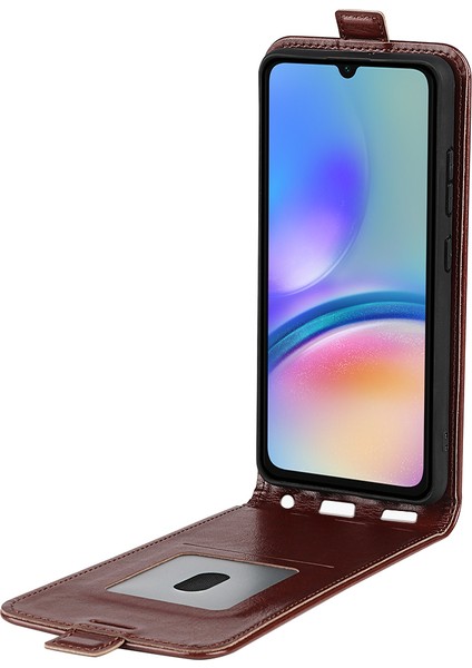 Samsung Galaxy A05S 4g Kılıf Kart Yuvası Çılgın At Doku Deri Telefon Kapağı (Yurt Dışından) modelleri
