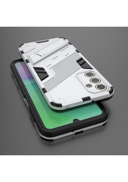 Samsung Galaxy A15 4g Kılıf Kırpma Dayanıklı Pc+Tpu Kickstand Akıllı Telefon Kapağı (Yurt Dışından)