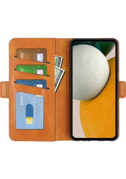 Samsung Galaxy A15 4g Kılıf Pu Deri Cüzdan Standı Flip Shell Buzağı Dokusu Telefon Kapağı (Yurt Dışından)