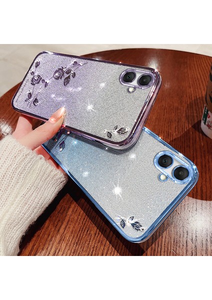 Samsung Galaxy A05 4g Kılıf Rhinestone Çiçek Glitter Tpu Akıllı Telefon Kapağı (Yurt Dışından) modelleri