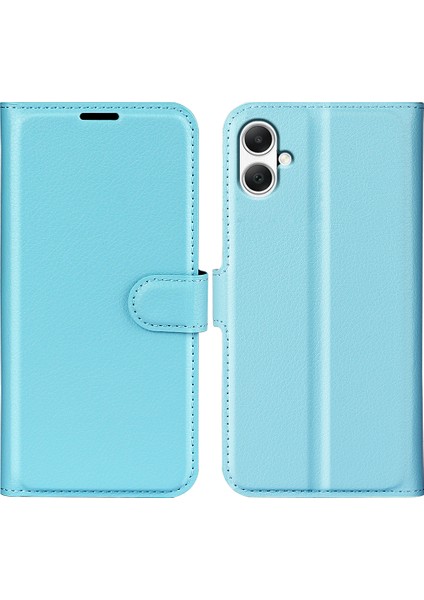 Samsung Galaxy A05 4g Kılıf Litchi Doku Katlama Standı Deri Telefon Kabuğu (Yurt Dışından)