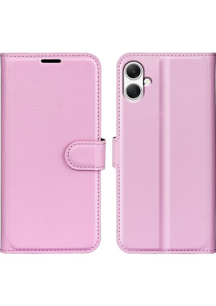 Samsung Galaxy A05 4g Kılıf Litchi Doku Katlama Standı Deri Telefon Kabuğu (Yurt Dışından)