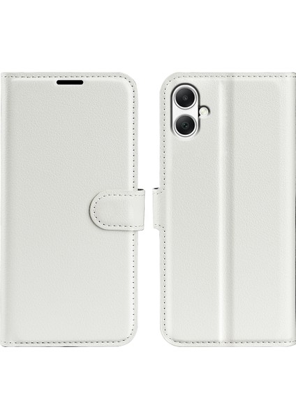 Samsung Galaxy A05 4g Kılıf Litchi Doku Katlama Standı Deri Telefon Kabuğu (Yurt Dışından)