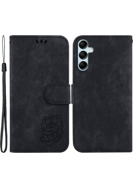 Samsung Galaxy A15 4g Kılıf Lovely Tiger Deri Deri Telefon Stand Kapağı (Yurt Dışından)