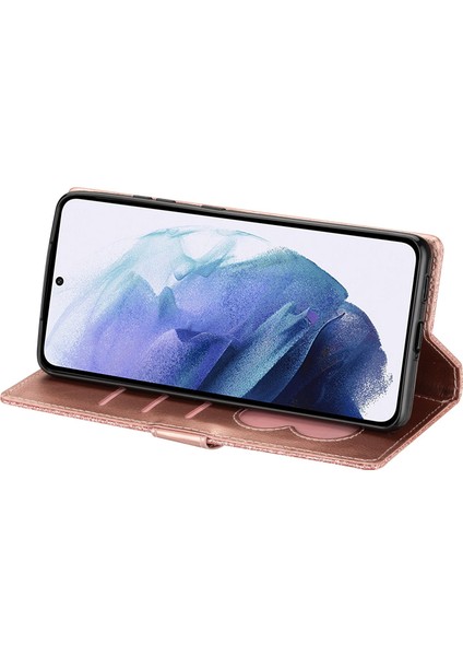 Samsung Galaxy A15 4g Kılıf Işıltılı Pu Deri Kapak Fermuar Cebi ile (Yurt Dışından)