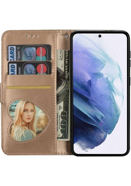 Samsung Galaxy A15 4g Kılıf Işıltılı Pu Deri Kapak Fermuar Cebi ile (Yurt Dışından)