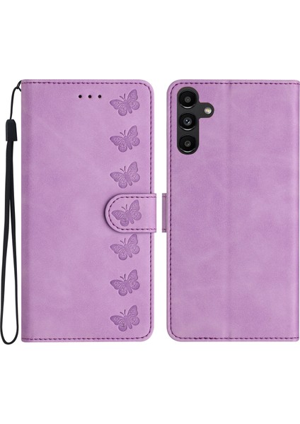 Samsung Galaxy A15 4g Kılıf Baskılı Kelebek Cüzdan Çevirme Standı Telefon Kabuğu Tpu + Pu Deri Kapak (Yurt Dışından)