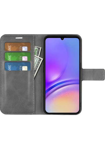 Samsung Galaxy A05 4g Kılıf Buzağı Dokusu Pu Deri Telefon Cüzdan Kapağı (Yurt Dışından)