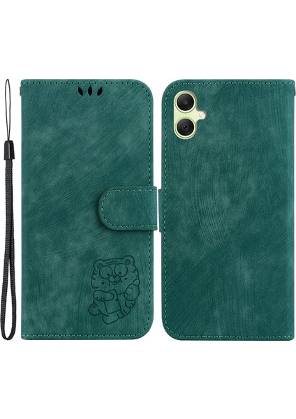 Samsung Galaxy A05 4g Kılıf Lovely Tiger Pusint Pu Deri Kitap Tarzı Telefon Kapağı (Yurt Dışından)