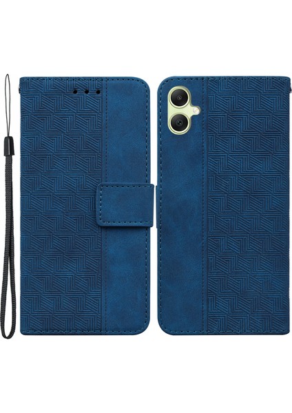 Samsung Galaxy A05 4g Kılıf Geometri Baskılı Deri Cüzdan Telefon Kapağı (Yurt Dışından)